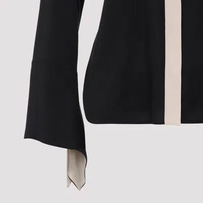 Max Mara Pio Bicolor Shirt Women In Black