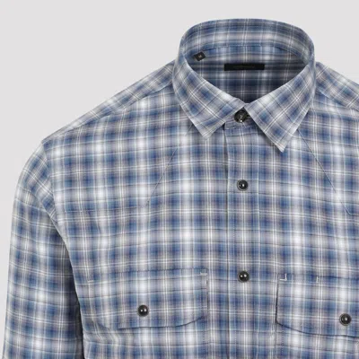 Brioni Checked Long-sleeved Shirt