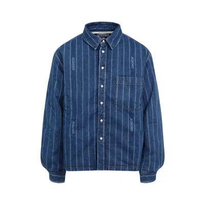 Jacquemus La Chemise Boulanger Blue Stripe Cotton Shirt
