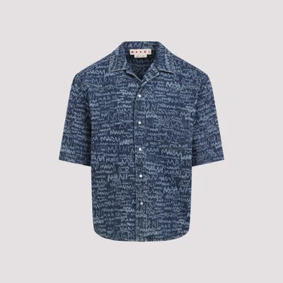Marni Logo Western Denim Shirt