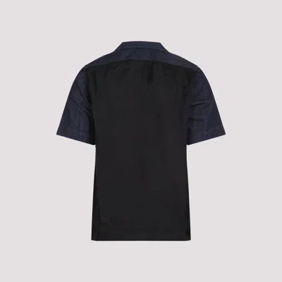 Dries Van Noten Short-sleeved Blue Shirt With Classic Collar