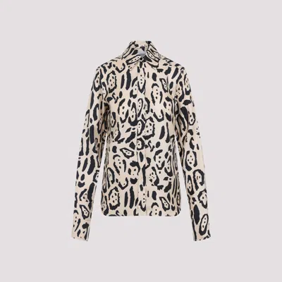 Sportmax Armony Animal Patterned Long-sleeved Shirt