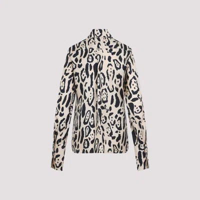 Sportmax Armony Animal Patterned Long-sleeved Shirt