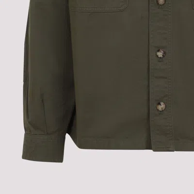 Saint Laurent Long-sleeved Twill Overshirt
