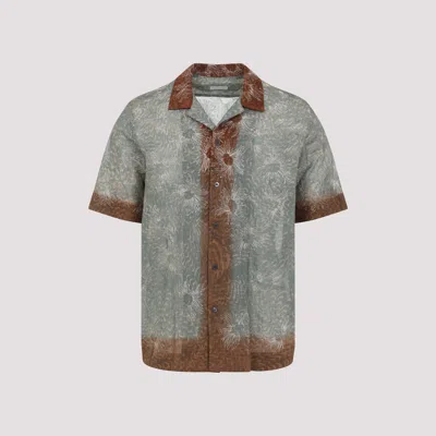 Dries Van Noten Men Boxy Fit Shirt In Green