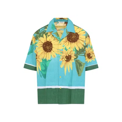 Craig Green Sunflower Short-sleeved Shirt In Blue