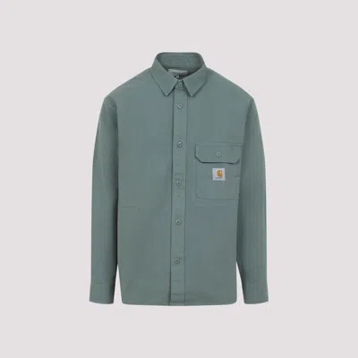 Carhartt Reno Shirt With Buttoned Cuffs And Pockets In Green
