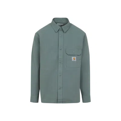 Carhartt Reno Shirt With Buttoned Cuffs And Pockets In Green