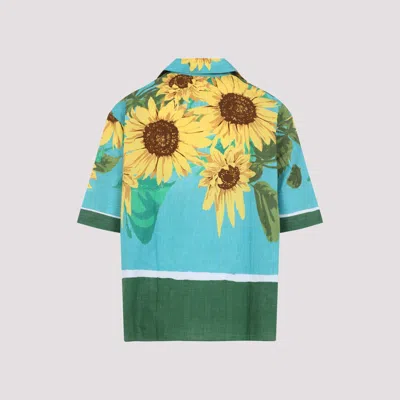 Craig Green Sunflower Short-sleeved Shirt In Blue