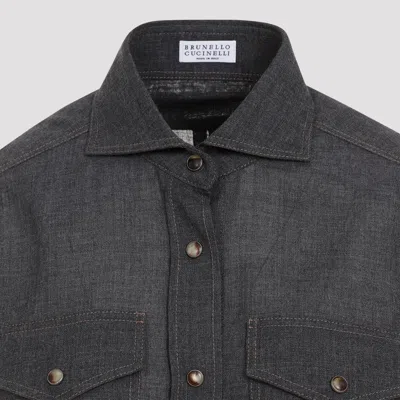 Brunello Cucinelli Shirts Grey