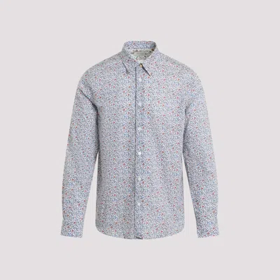 Paul Smith Cotton Long Sleeves Shirt With Floal Pattern