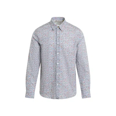 Paul Smith Cotton Long Sleeves Shirt With Floal Pattern