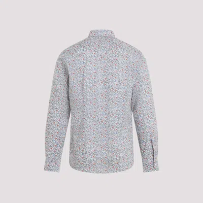 Paul Smith Cotton Long Sleeves Shirt With Floal Pattern