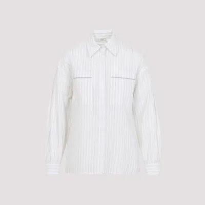 Peserico Concealed Button Long Sleeve Blouse