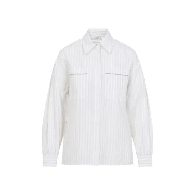 Peserico Concealed Button Long Sleeve Blouse