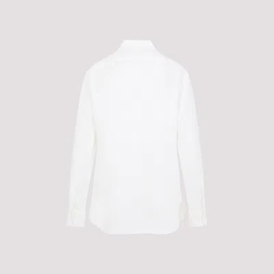 Ralph Lauren Adrien Linen Shirt With Long Sleeves In White