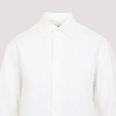 Ralph Lauren Adrien Linen Shirt With Long Sleeves In White