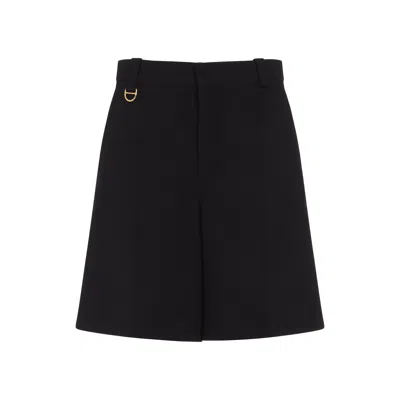 Chloé Chloe Virgin Wool Shorts Women In Black