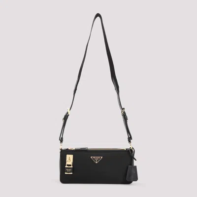 Prada Re-nylon Shoulder Bag In Black