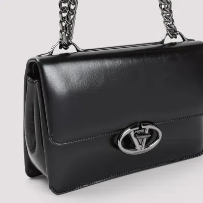Valentino Structured Leather Shoulder Bag