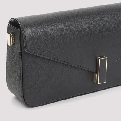 Valextra Structured Black Calf Leather Shoulder Bag