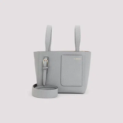 Valextra Micro Leather Bucket Bag