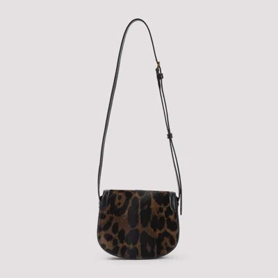 Tom Ford Wallis Leather-trimmed Leopard-print Calf Hair Shoulder Bag In Animal Print