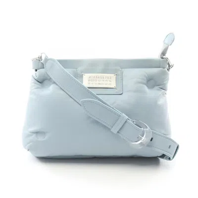 Pre-owned Mm6 Maison Margiela Blue Leather Shoulder Bag ()