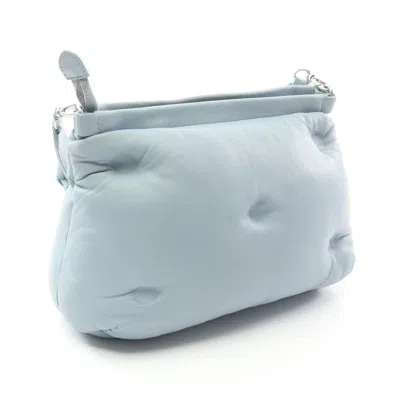 Pre-owned Mm6 Maison Margiela Blue Leather Shoulder Bag ()