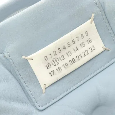 Pre-owned Mm6 Maison Margiela Blue Leather Shoulder Bag ()