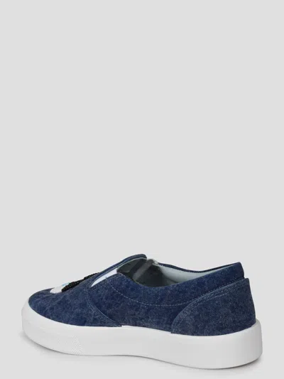 Chiara Ferragni Beads Eye Denim Slip On Sneakers Blue