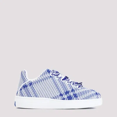 Burberry Dynamic Blue And White Patterned Sneakers