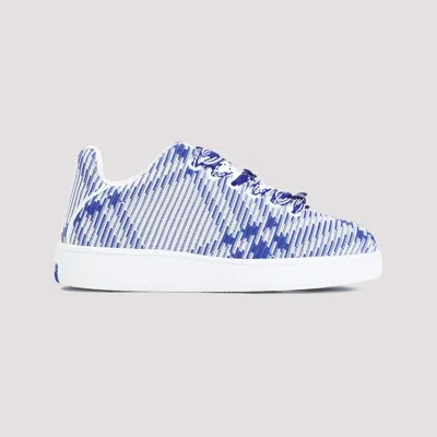 Burberry Dynamic Blue And White Patterned Sneakers