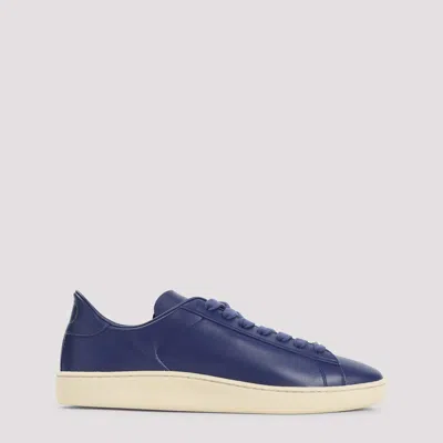 Valentino Royco Leather Sneakers With Rubber Sole In Multi