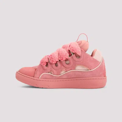 Lanvin Leather Sneakers With Unique Lacing System