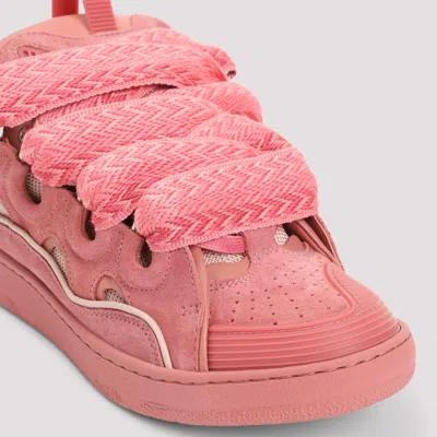 Lanvin Leather Sneakers With Unique Lacing System