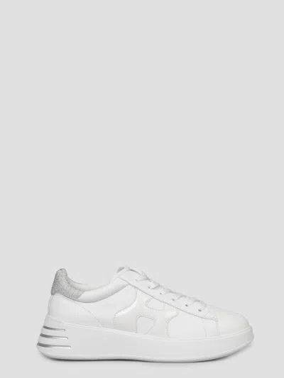 Hogan Leather Sneakers With Glittered Patch