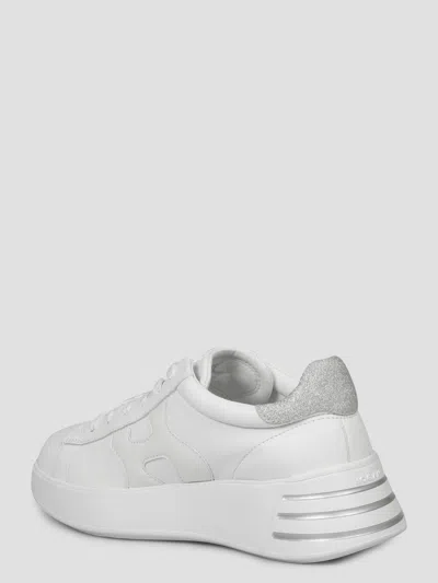 Hogan Leather Sneakers With Glittered Patch