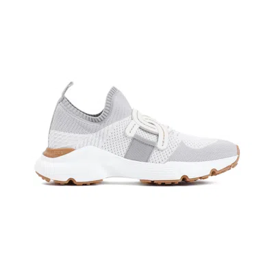 Tod's Womens White Sport Run 54c Calzino Logo-embellished Mesh Low-top Trainers