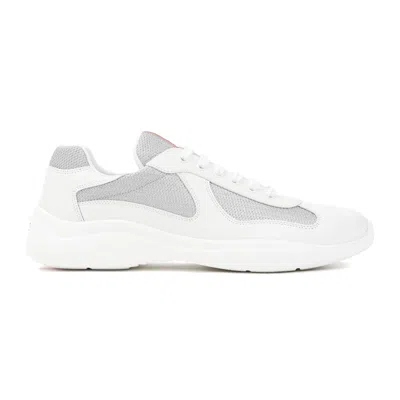Prada Brogue Shoes Men White In Gray