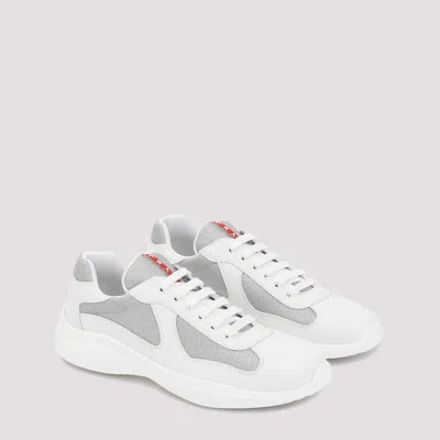 Prada Brogue Shoes Men White In Gray