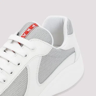 Prada Brogue Shoes Men White In Gray