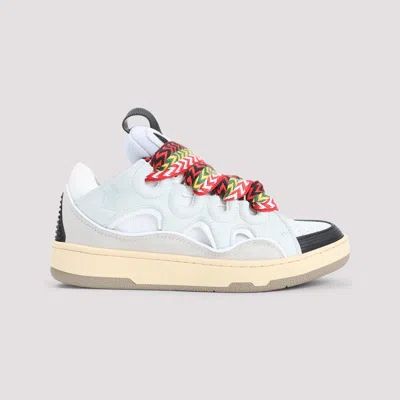 Lanvin Exaggerated Silhouette Leather And Rubber Sneakers
