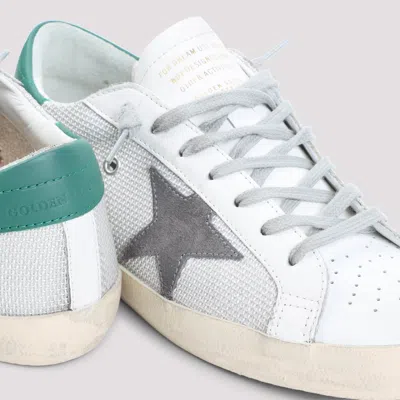 Golden Goose Superstar White Low-top Sneaker With Star Patch On The Side And Lettering Logo In Leather Man