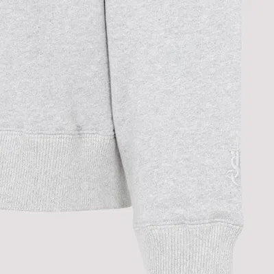 Jil Sander Minimalist Light Grey Cashmere-cotton Hoodie