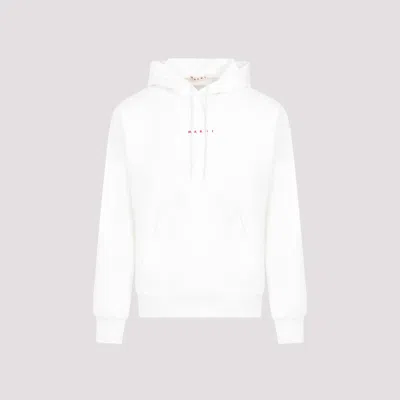 Marni Blue Hoodie With Logo On Chest For Men