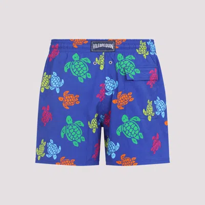 Vilebrequin Tortoise Print Swim Shorts In Black