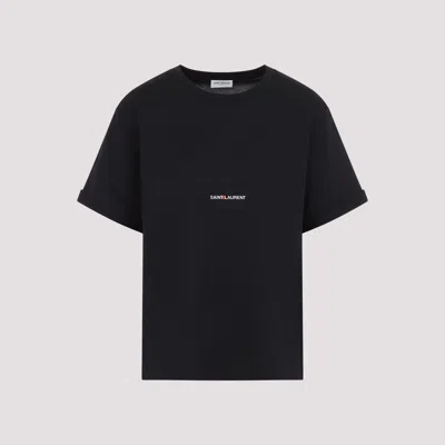 Saint Laurent Logo Print Crewneck T-shirt