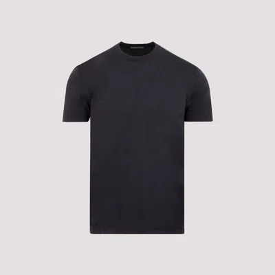 Tom Ford Black Stretch Cotton Crew Neck T-shirt