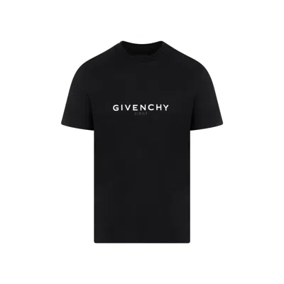 Givenchy Cotton Reverse Slim Fit T-shirt With Signature Print